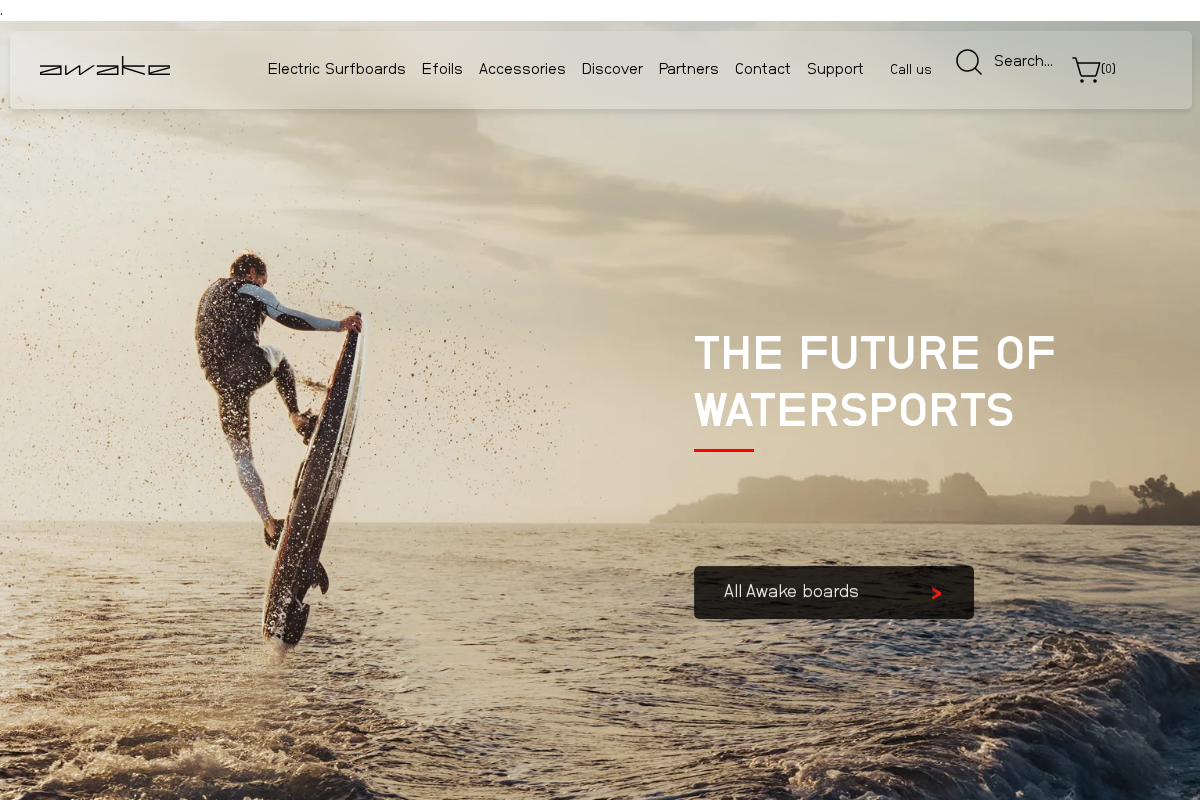 Awake Boards homepage screenshot