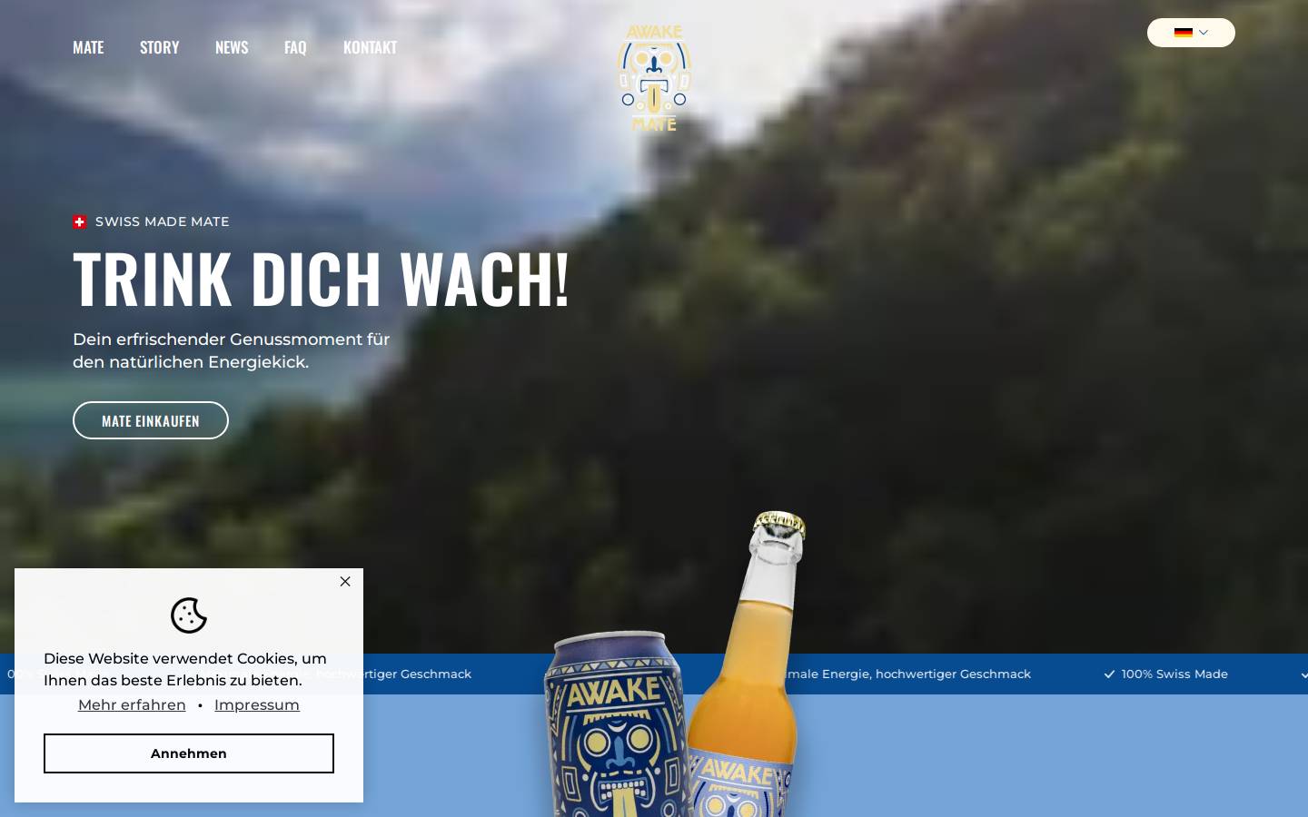 awakemate.ch homepage screenshot
