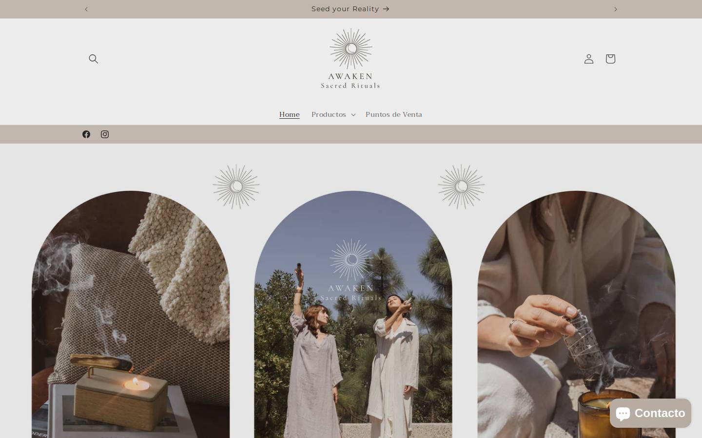 awaken.mx homepage screenshot