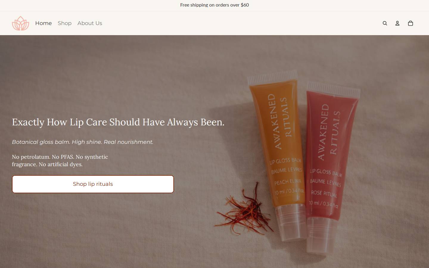 awakenedrituals.com homepage screenshot