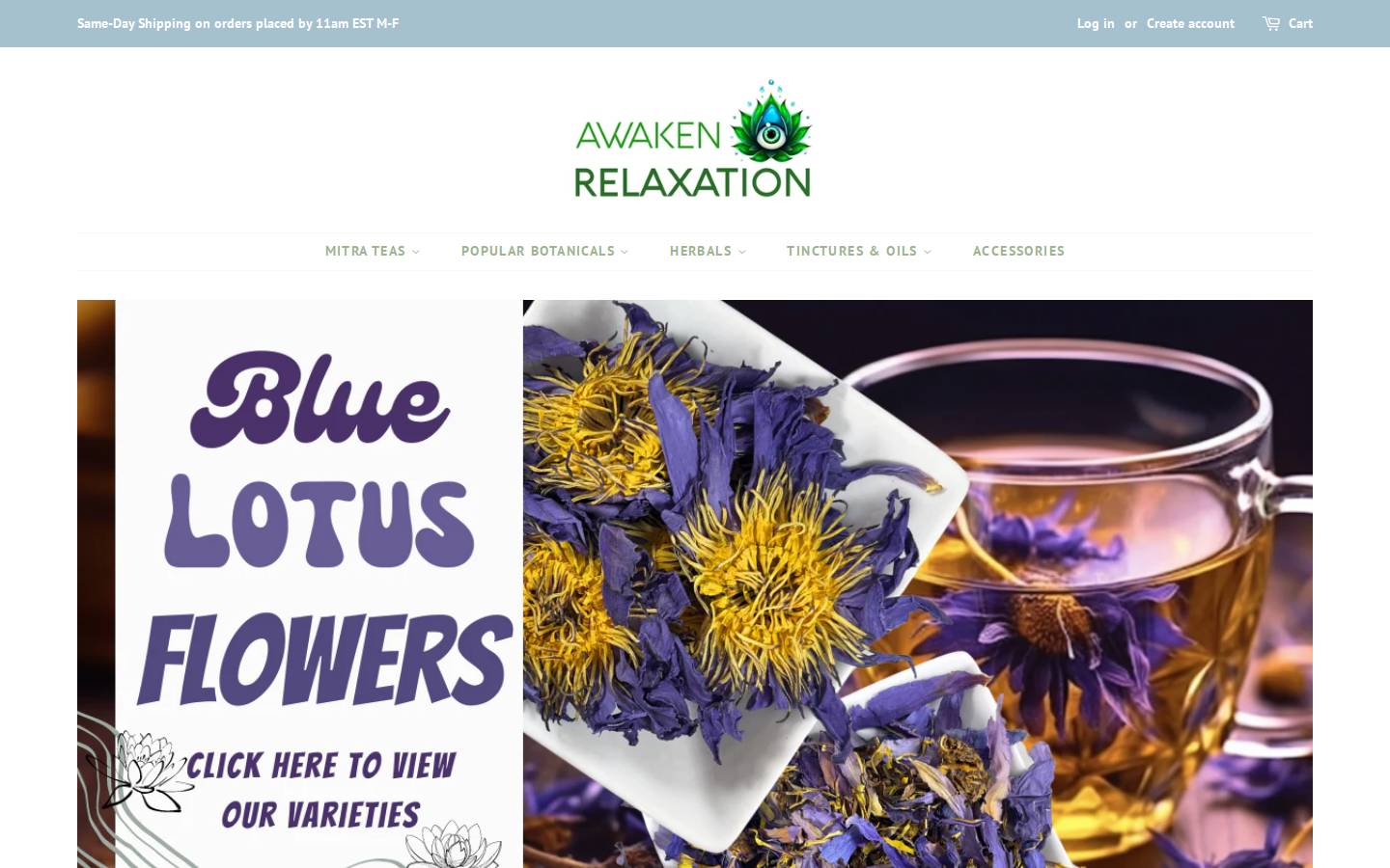 awakenrelaxation.com homepage screenshot