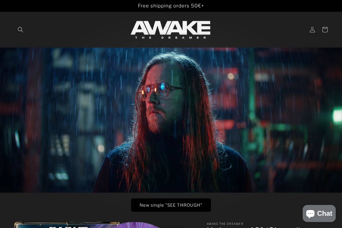 awakethedreamer.band homepage screenshot