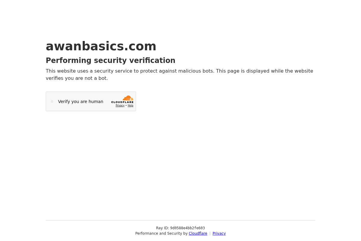 awanbasics.com homepage screenshot