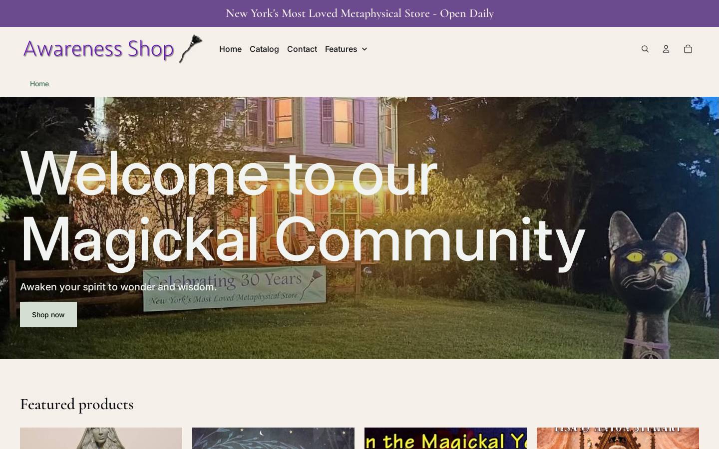 awareness.shop homepage screenshot