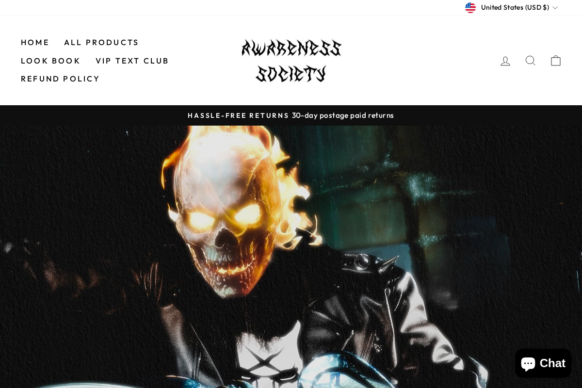 Awareness Society homepage screenshot