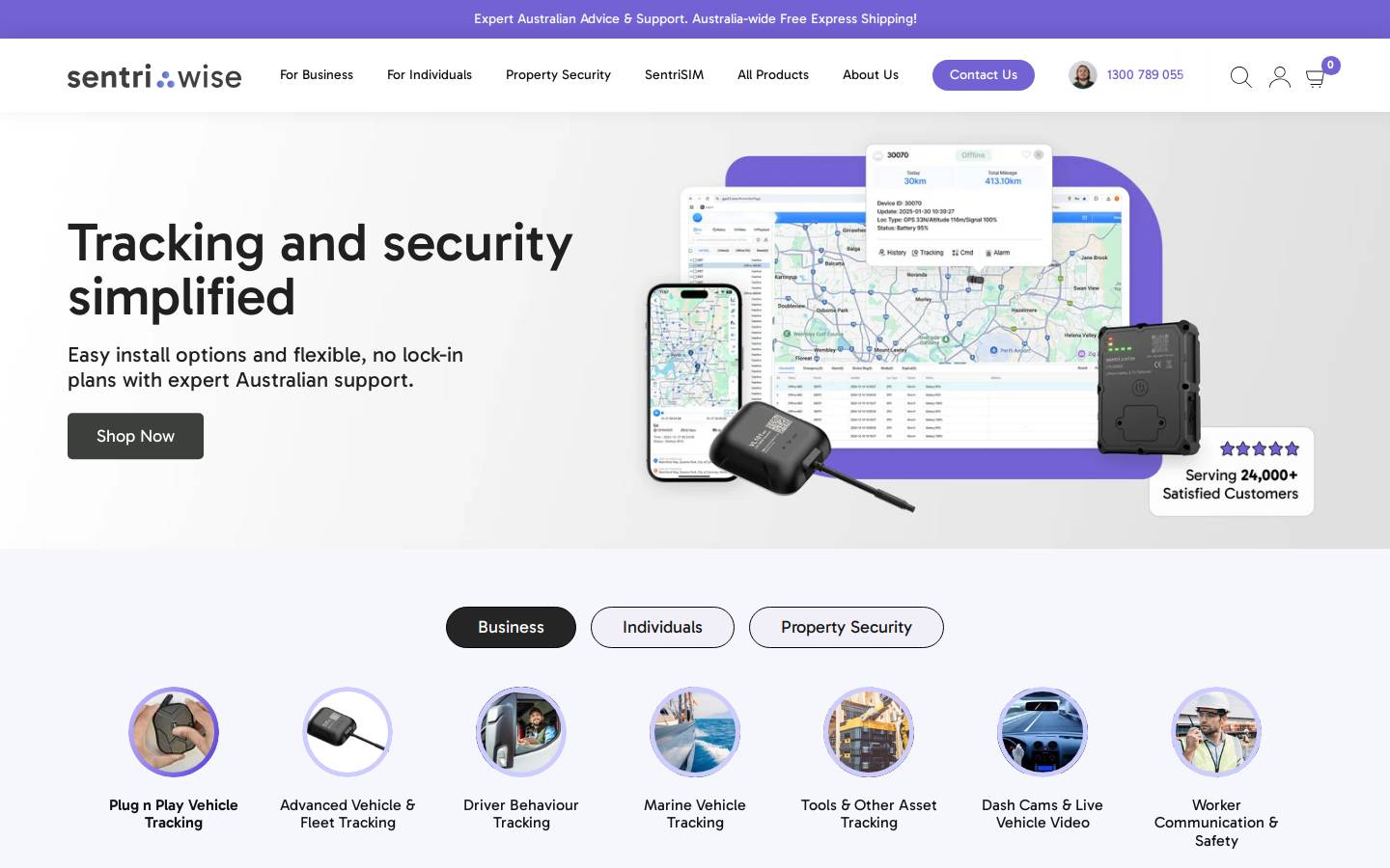 awaretech.com.au homepage screenshot