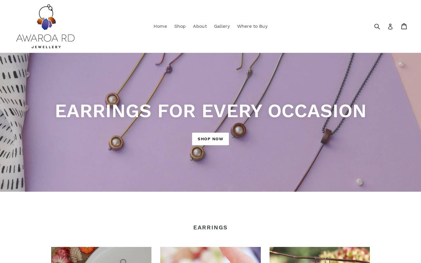 awaroaroad.com homepage screenshot