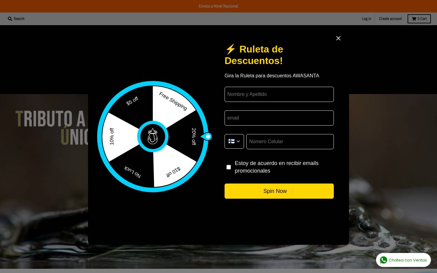 awasanta.com homepage screenshot