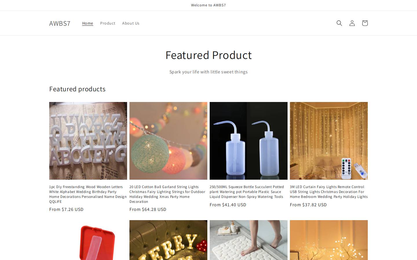 awbs7.com homepage screenshot