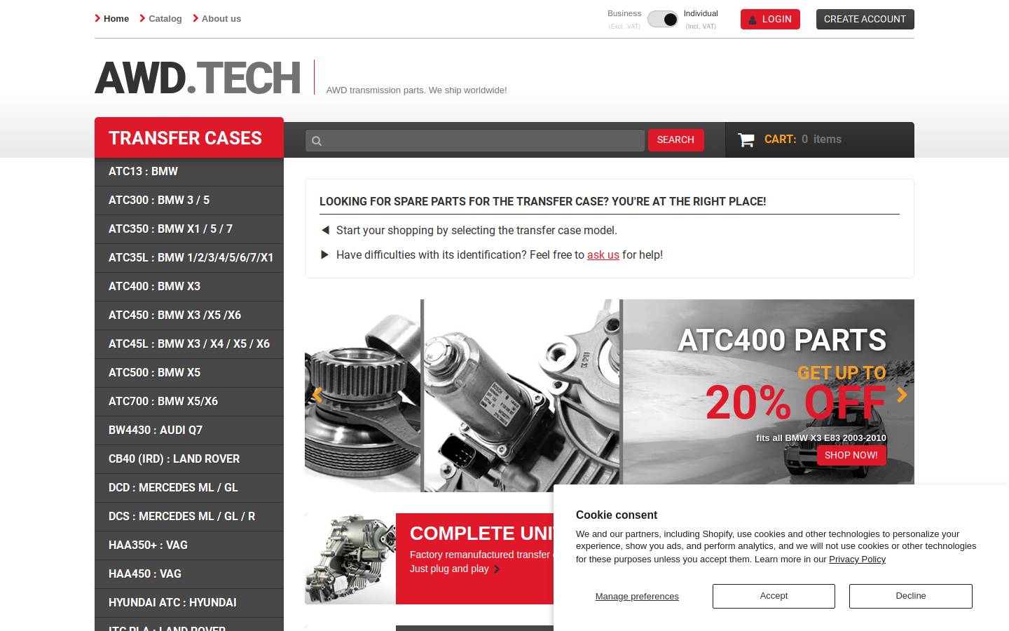 AWD.TECH homepage screenshot