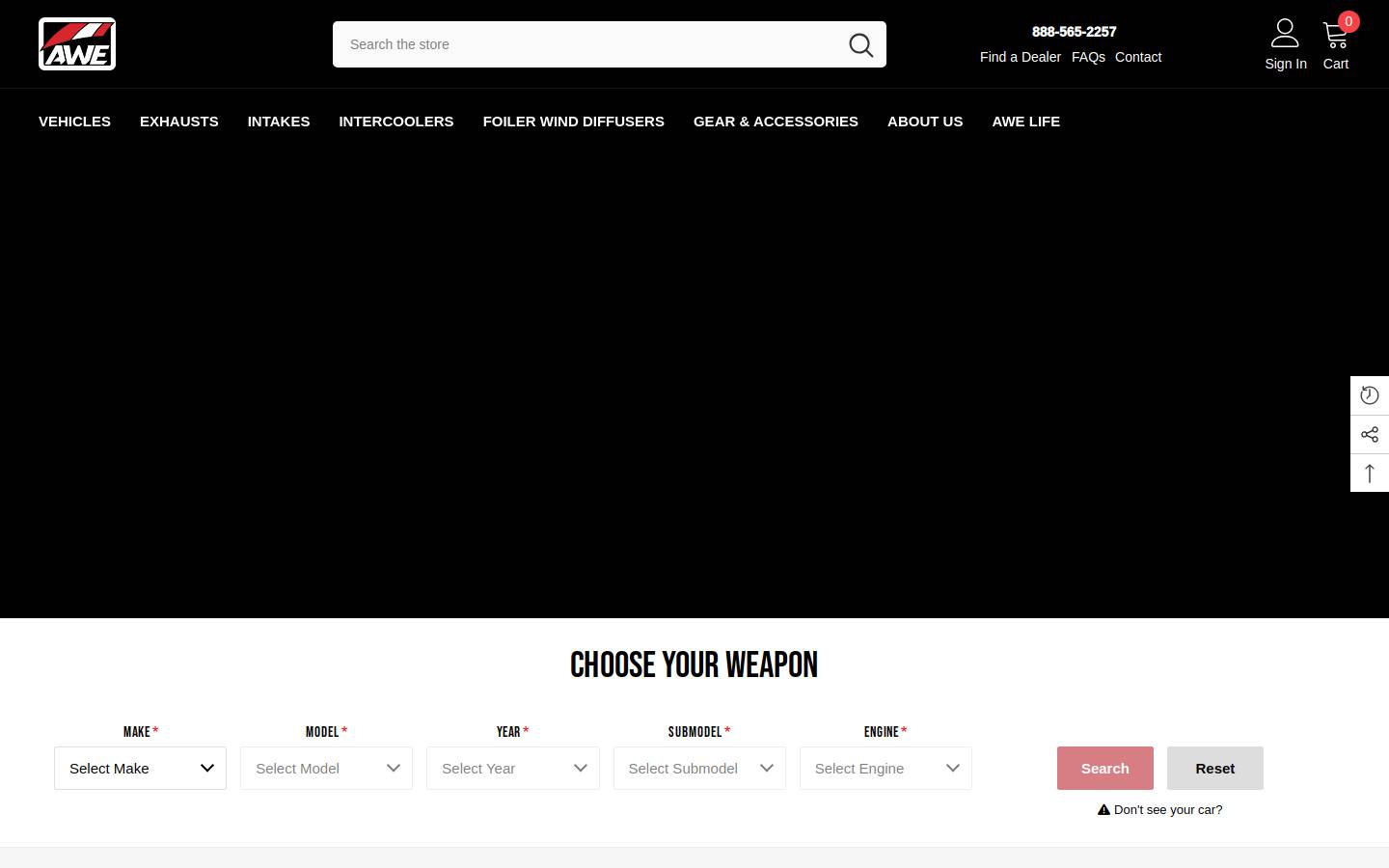 awe-tuning.com homepage screenshot