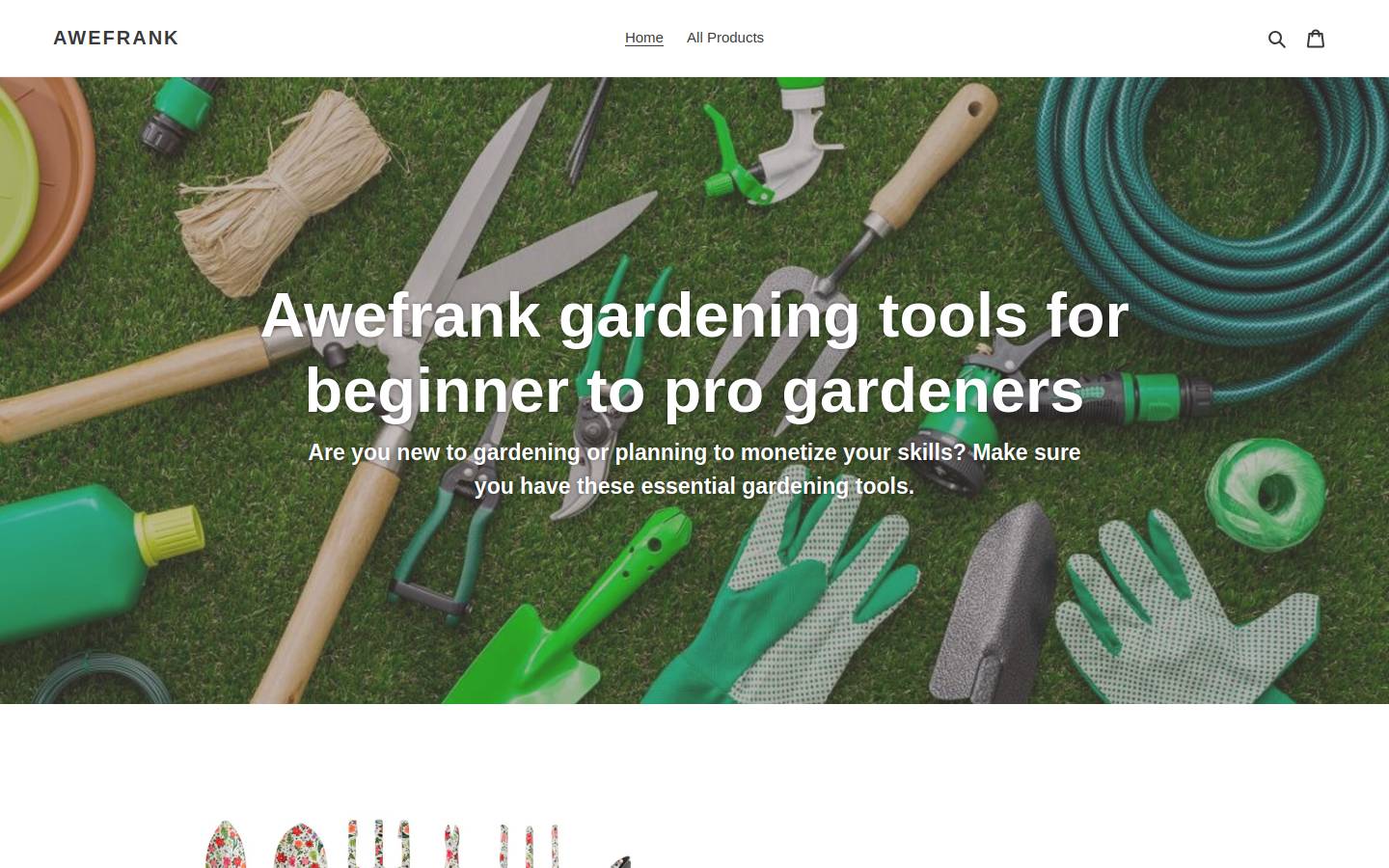awefrank.com homepage screenshot