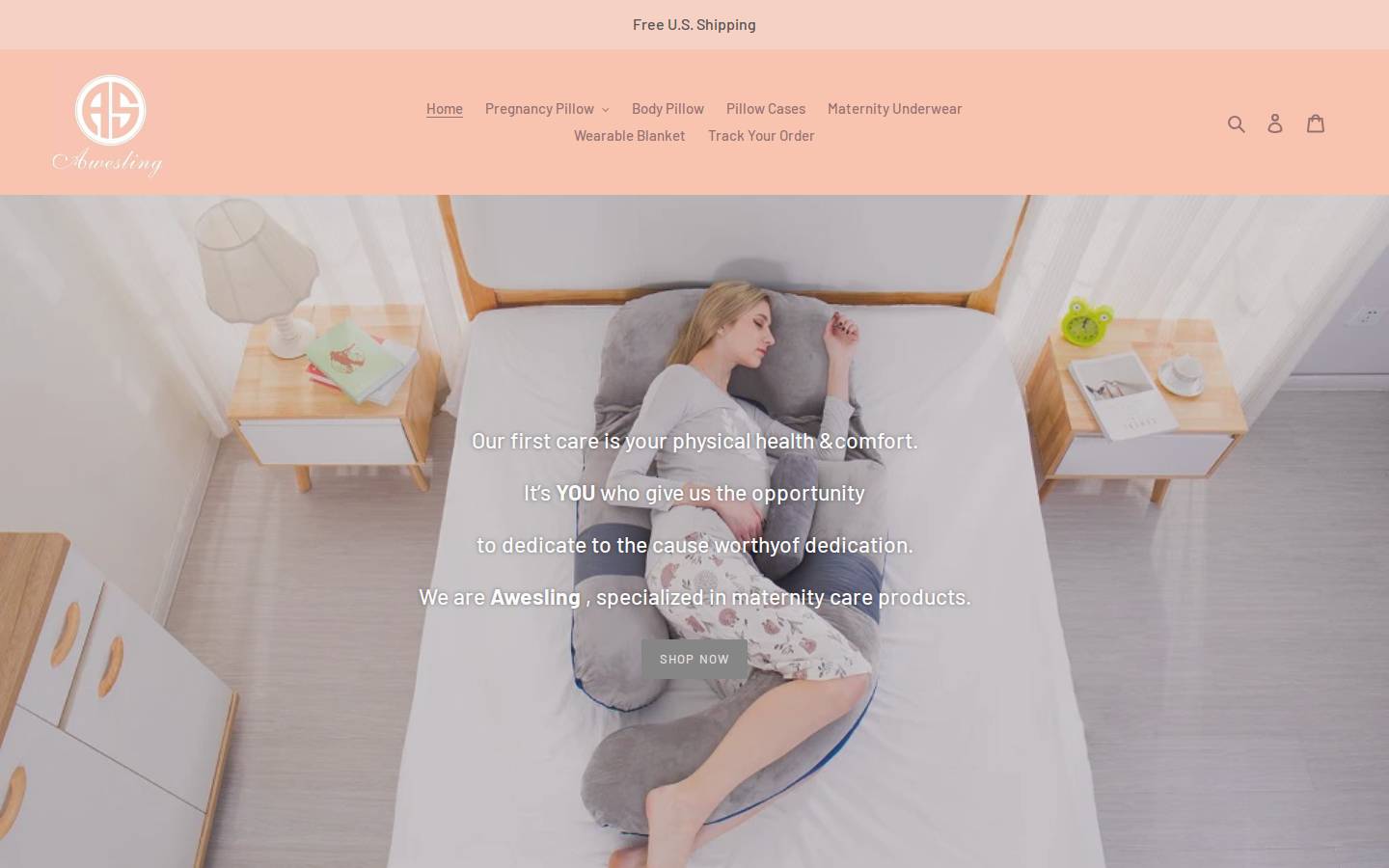 awesling.com homepage screenshot