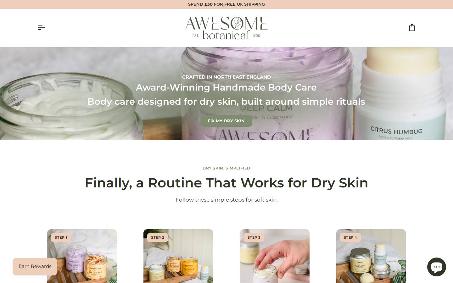 Awesome Botanical homepage screenshot