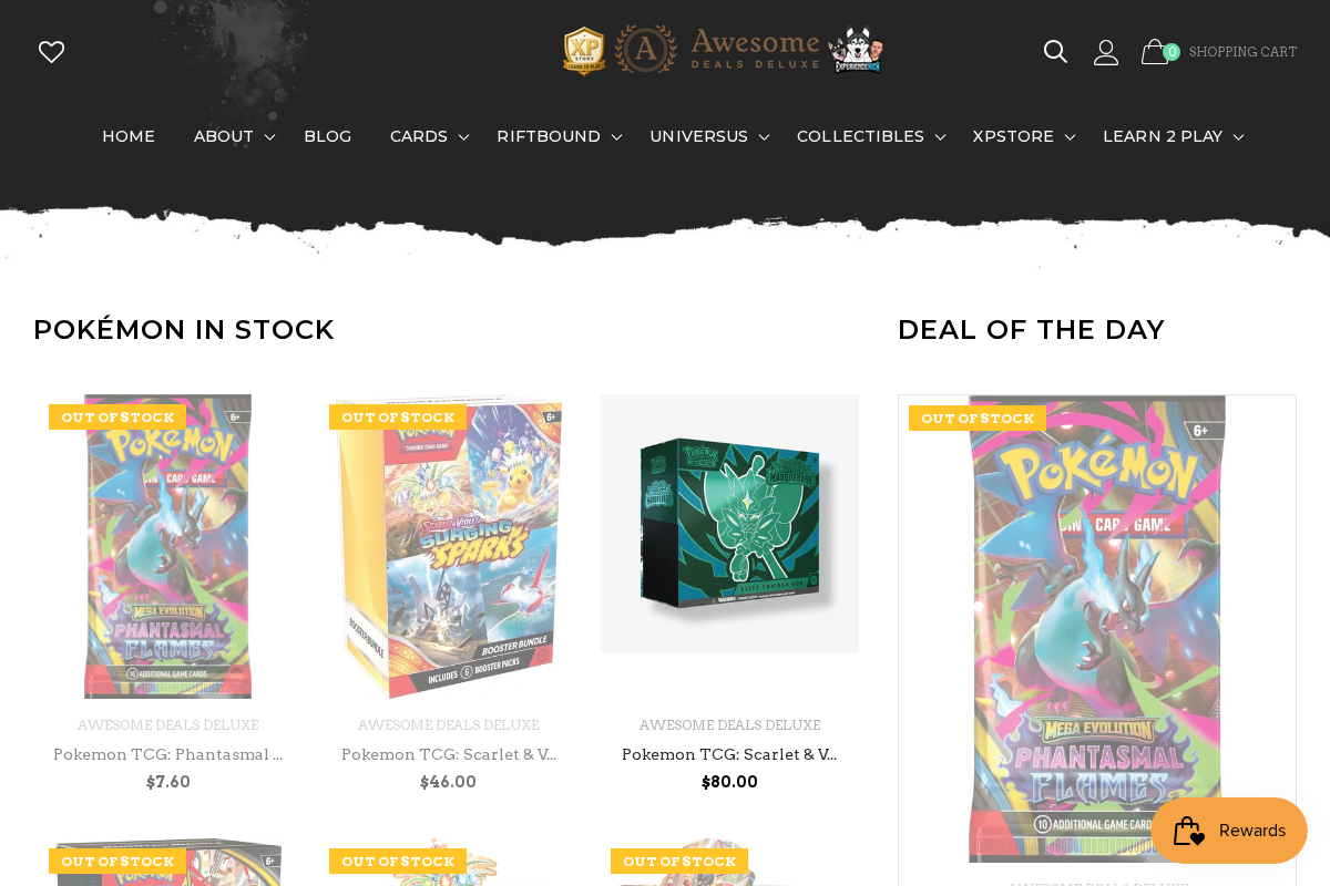 Awesome Deals Deluxe homepage screenshot