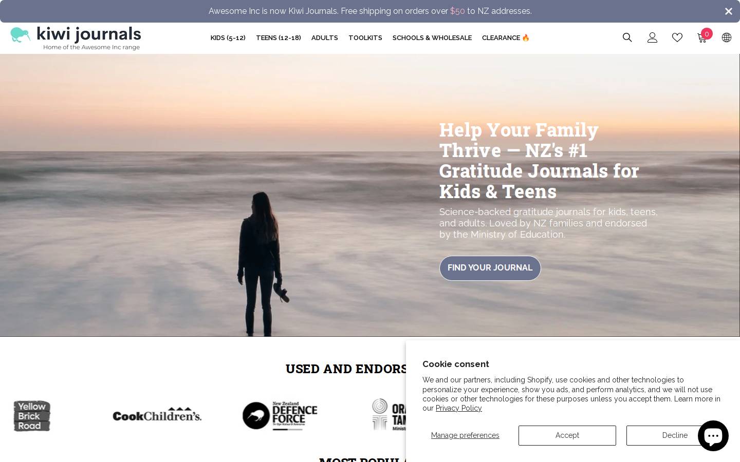 awesomeendsin.me homepage screenshot