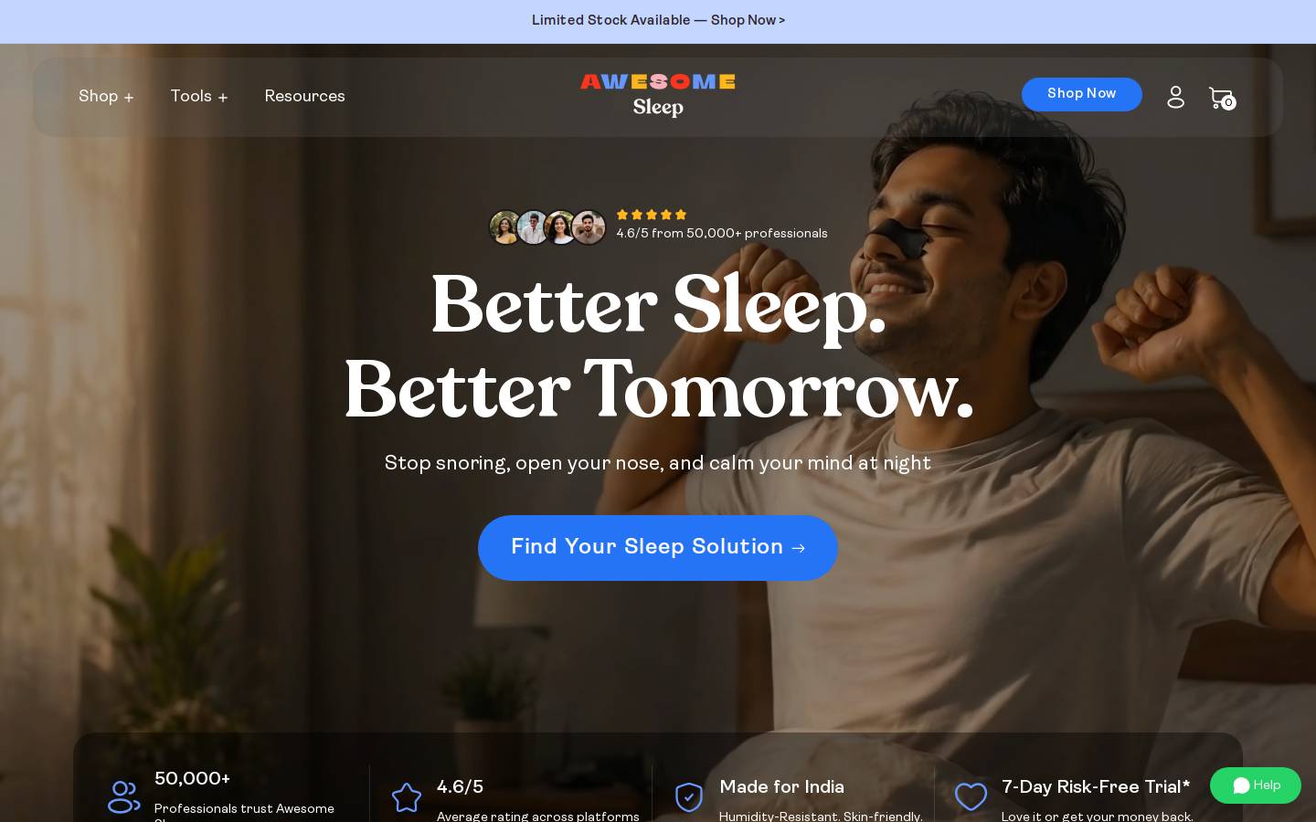 awesomehealthclub.com homepage screenshot