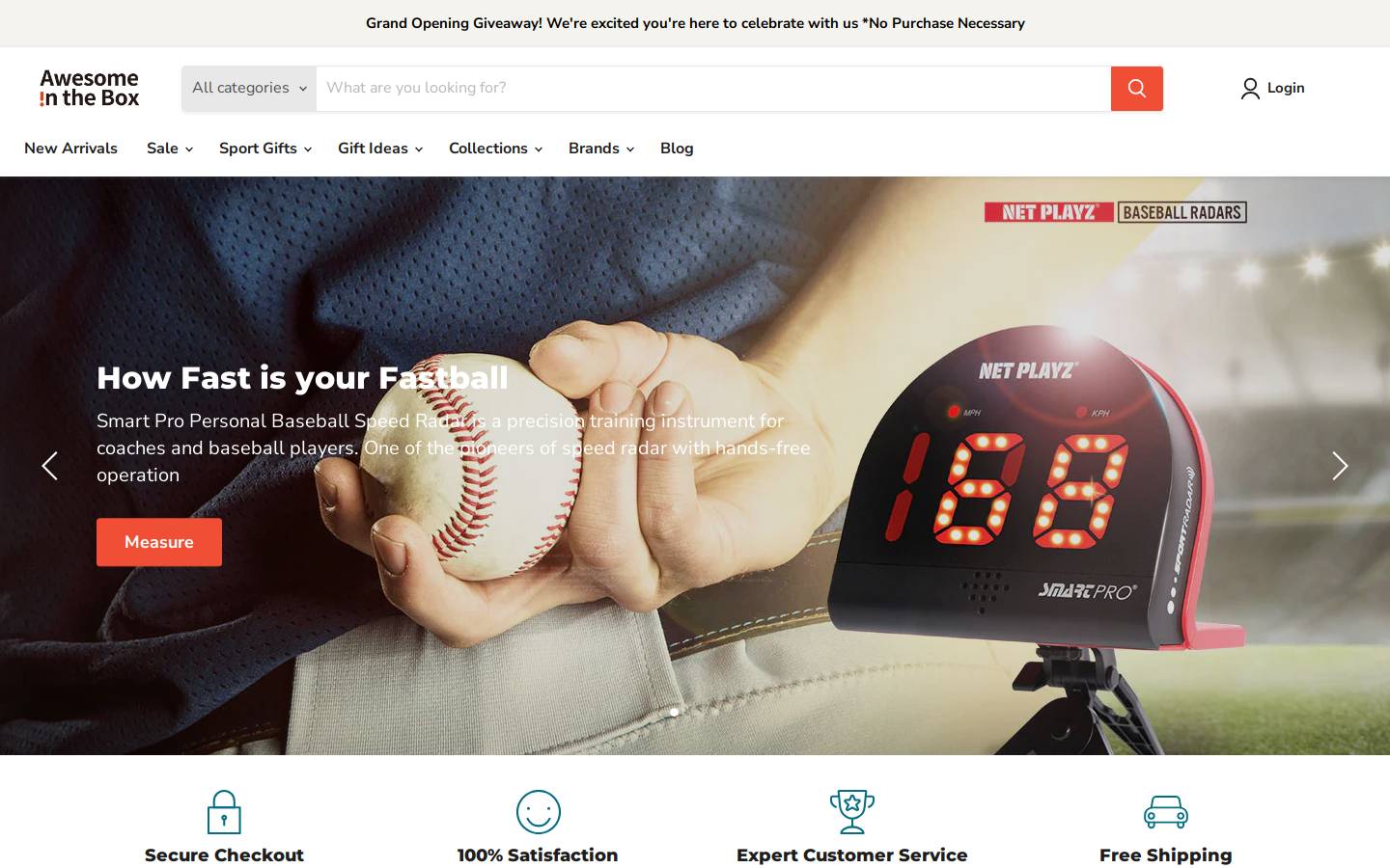 awesomeinthebox.com homepage screenshot