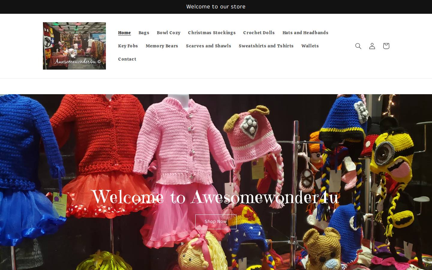 awesomewonder4u.com homepage screenshot
