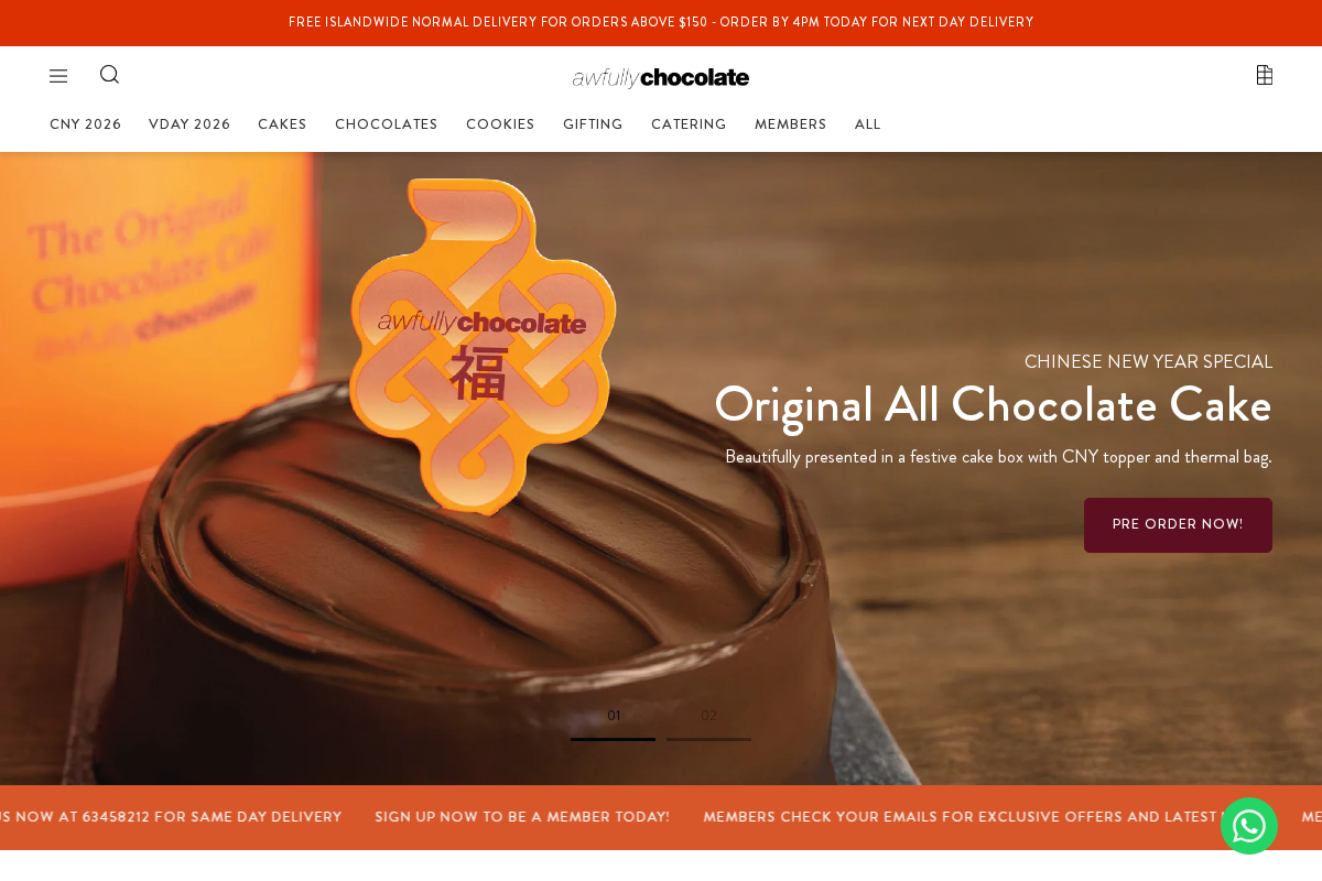 Awfully Chocolate homepage screenshot