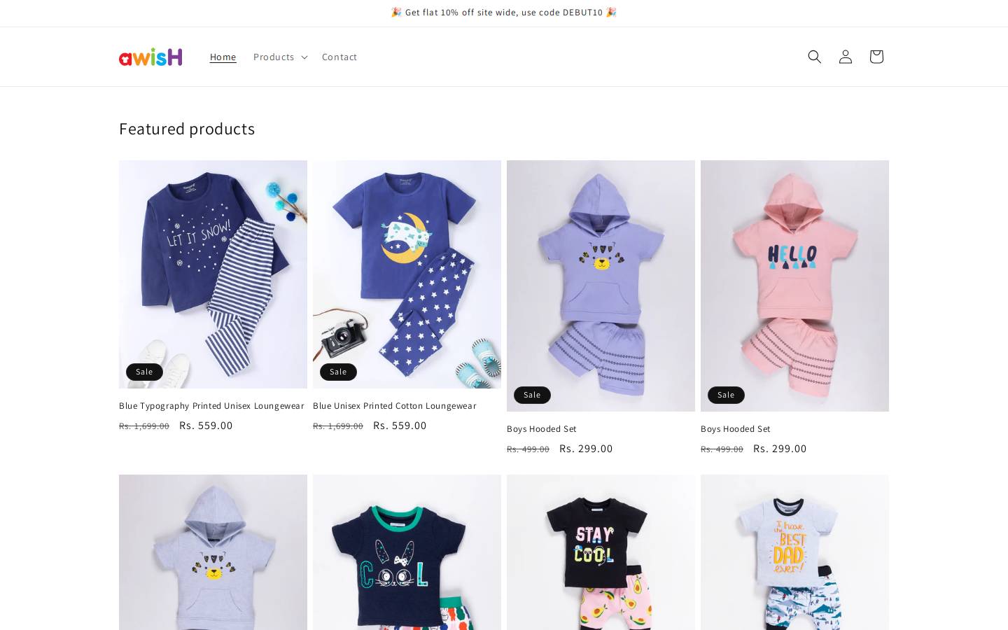 awish-wardrobe.com homepage screenshot