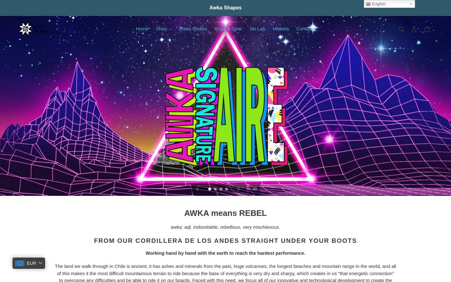awkaskis.com homepage screenshot