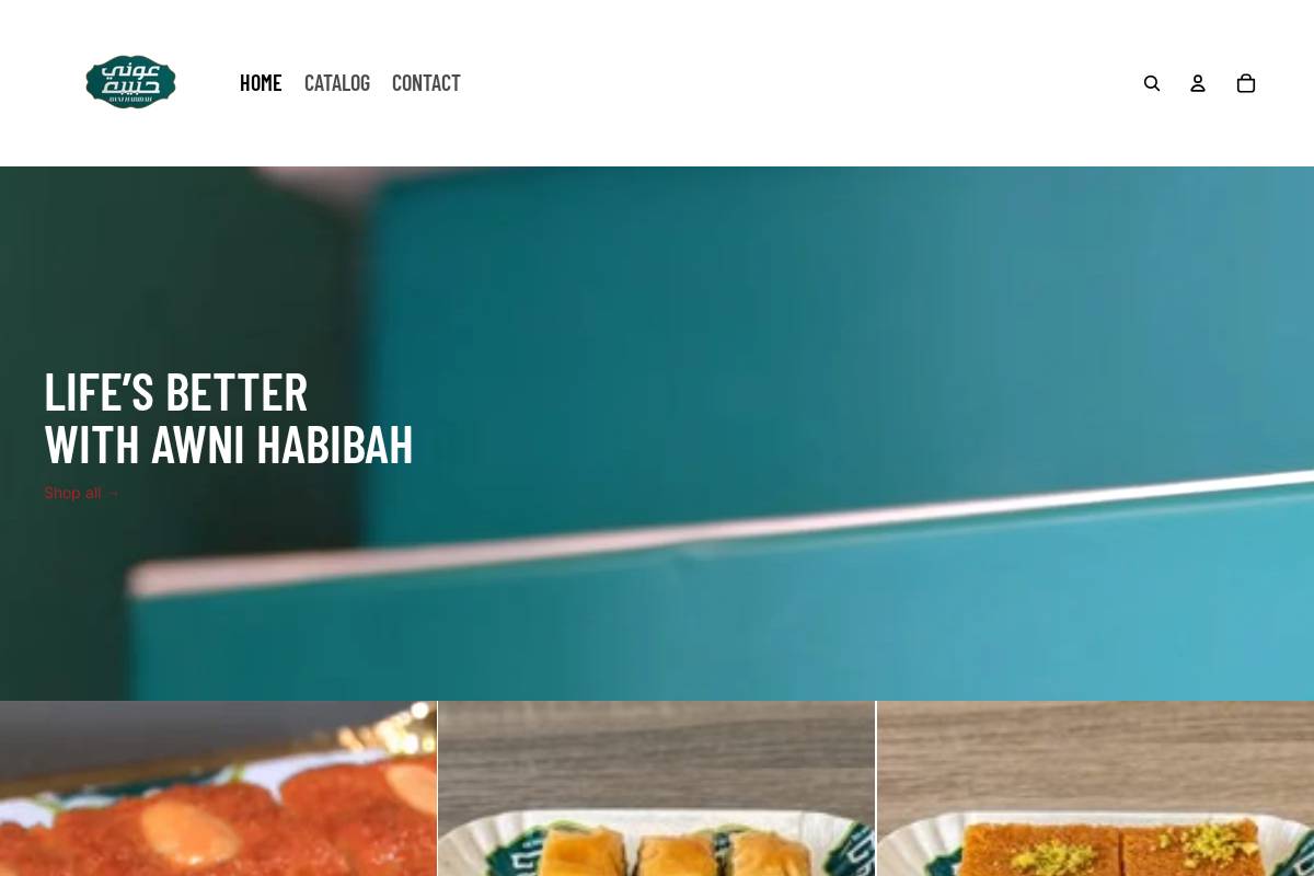 awnihabibahsweetsusa.com homepage screenshot