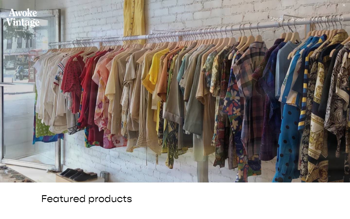 awokevintage.com homepage screenshot