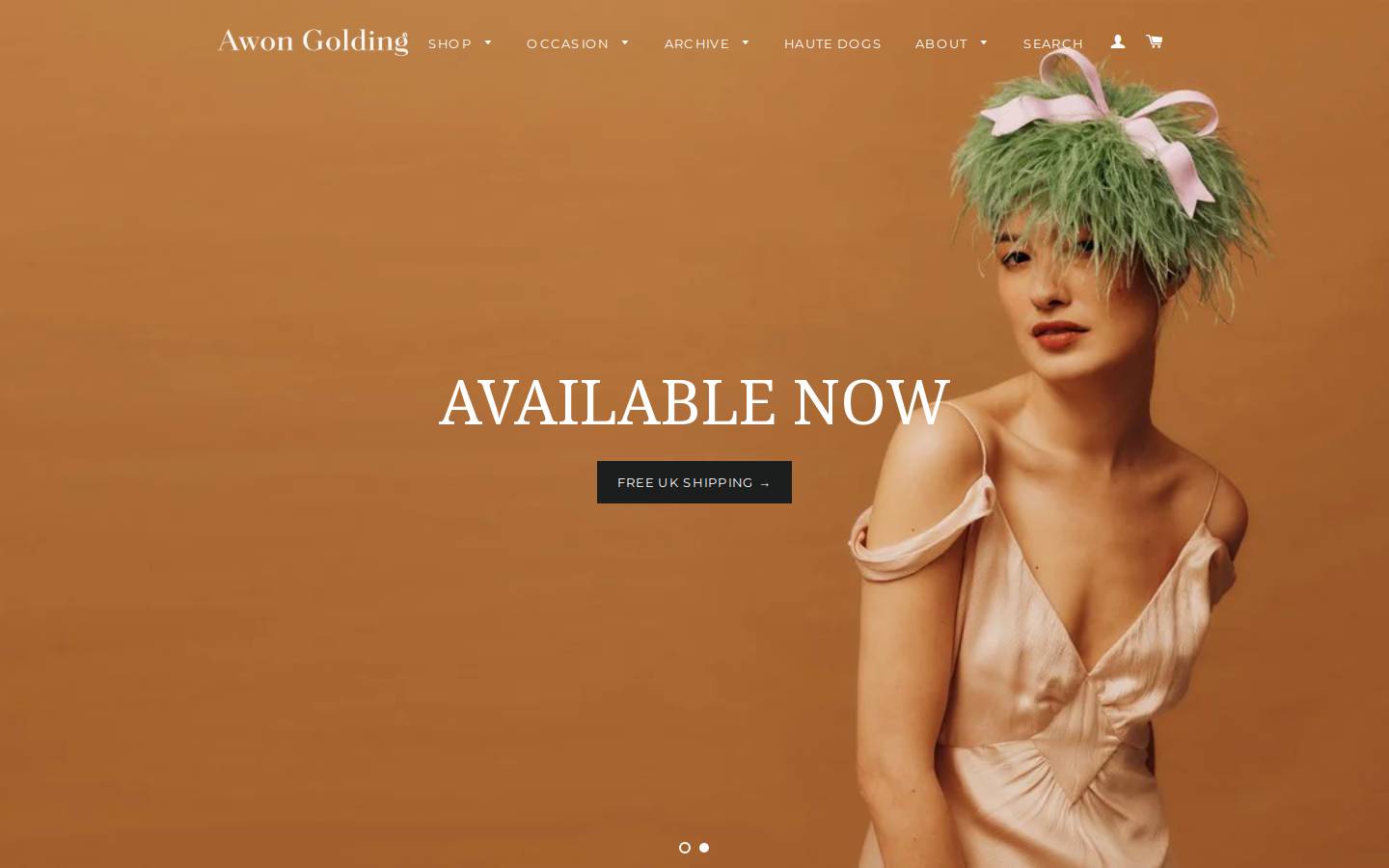 awongolding.com homepage screenshot