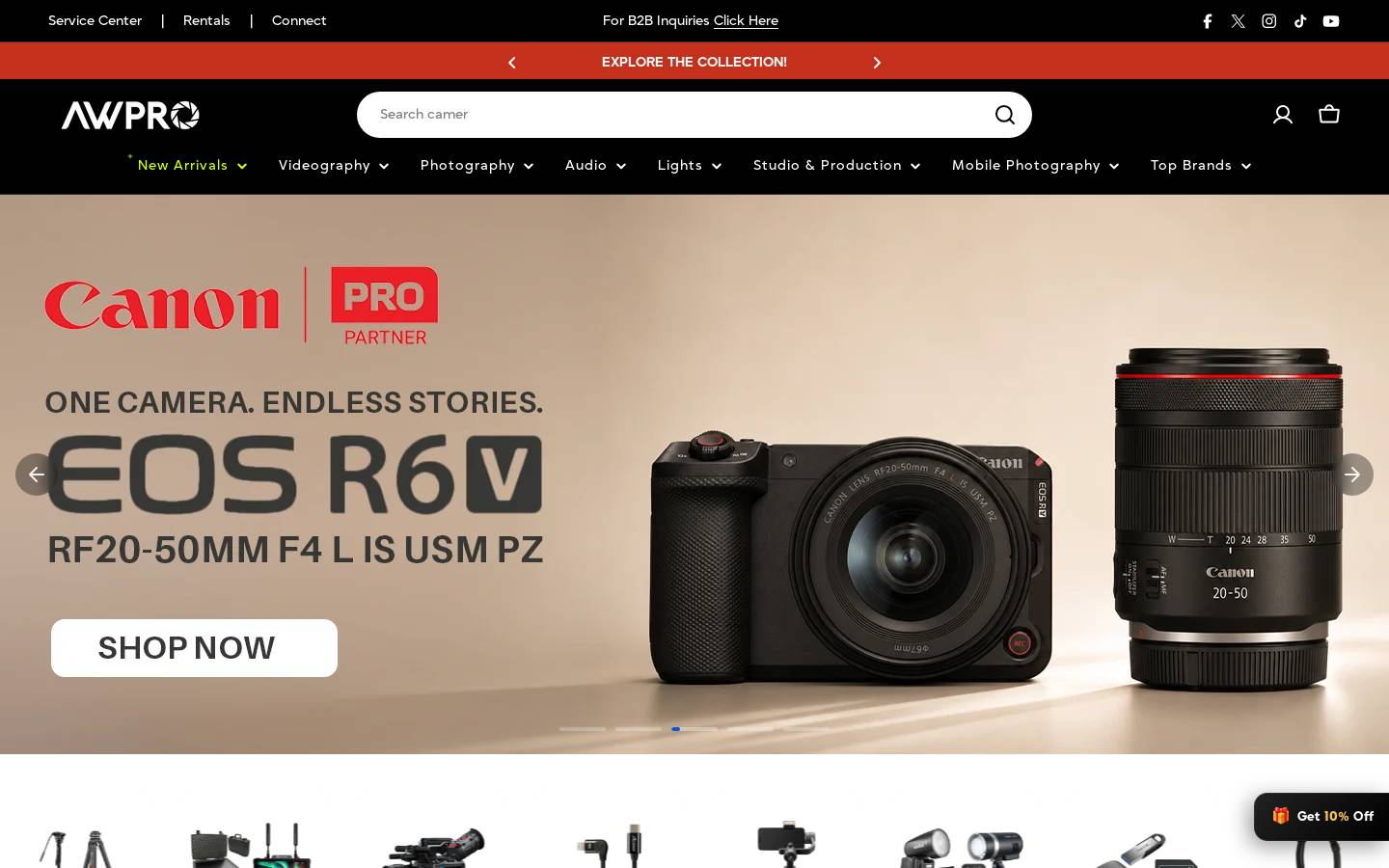 awpro.tv homepage screenshot