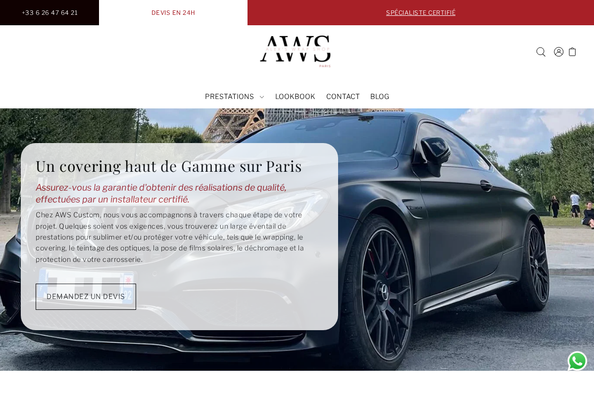 aws-custom.fr homepage screenshot