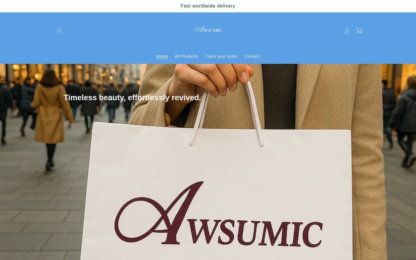 awsumic.com homepage screenshot