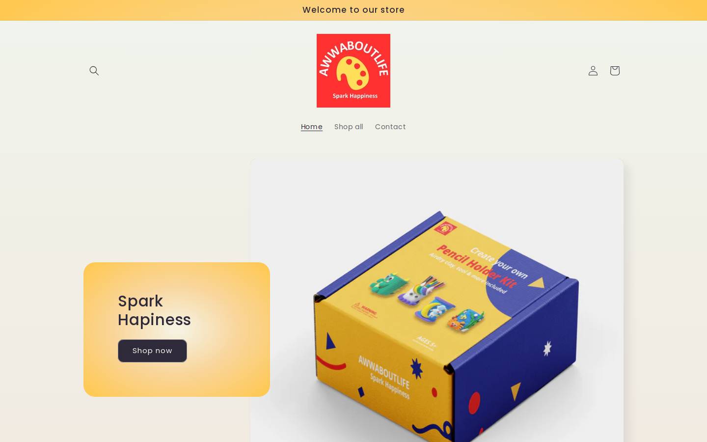 awwaboutlife.com homepage screenshot