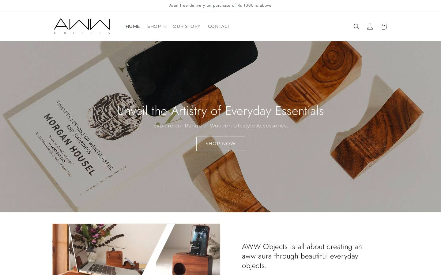 awwobjects.com homepage screenshot