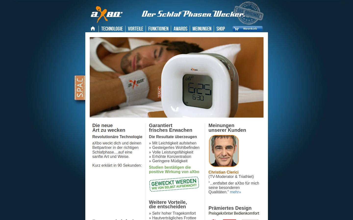 axbo.de homepage screenshot
