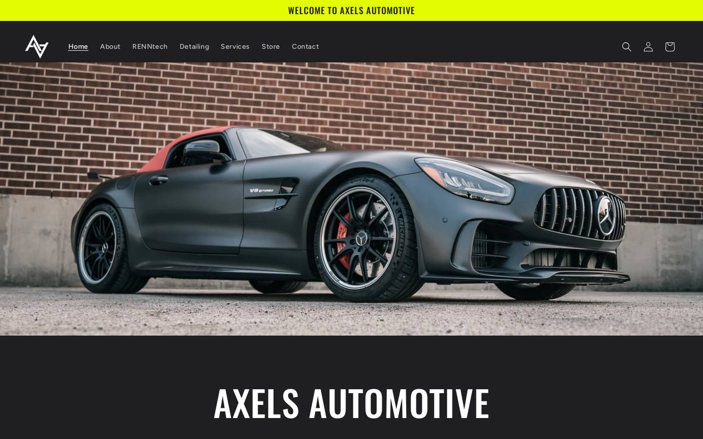 axelsautomotive.com homepage screenshot