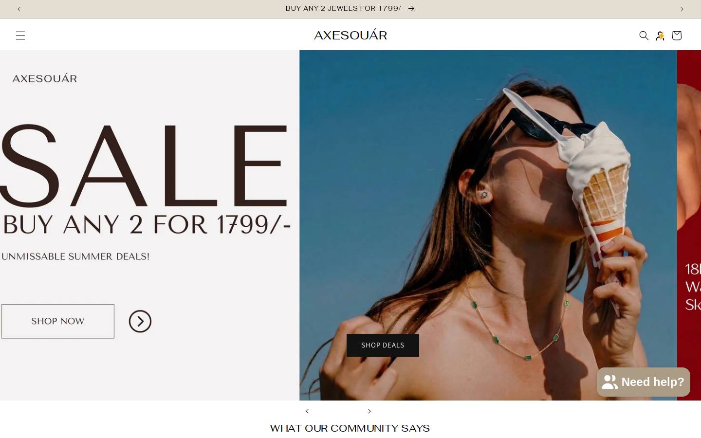 axesouar.in homepage screenshot