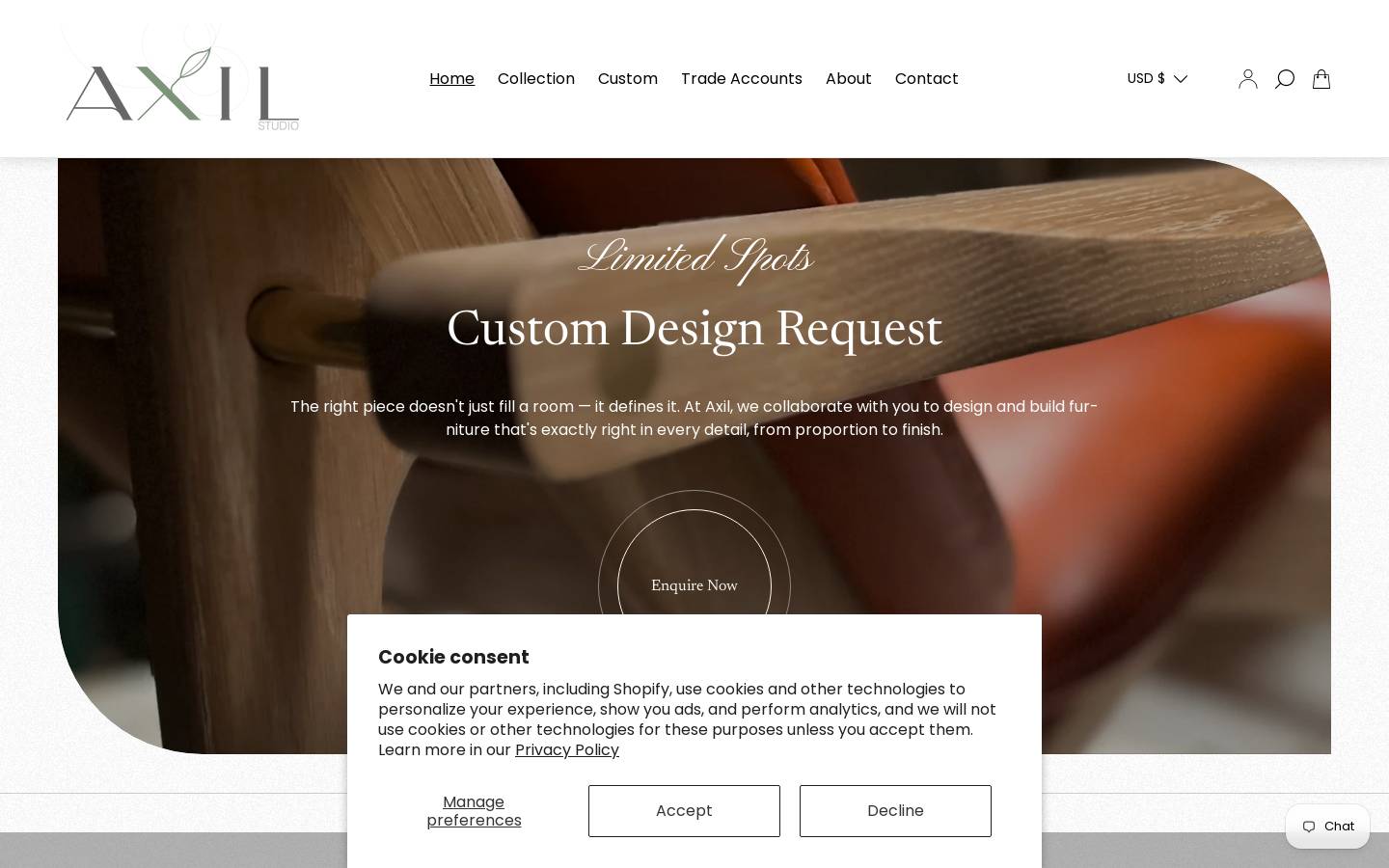 axilstudio.com homepage screenshot
