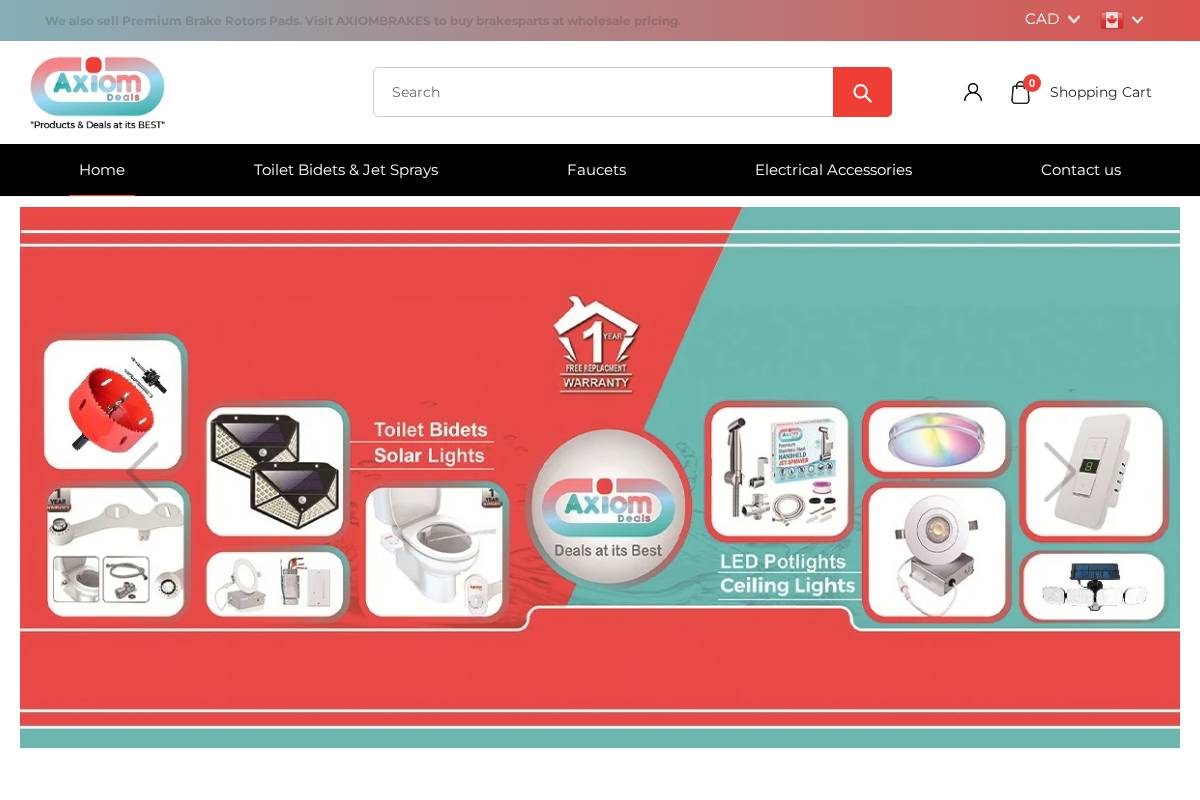 axiomdeals.ca homepage screenshot