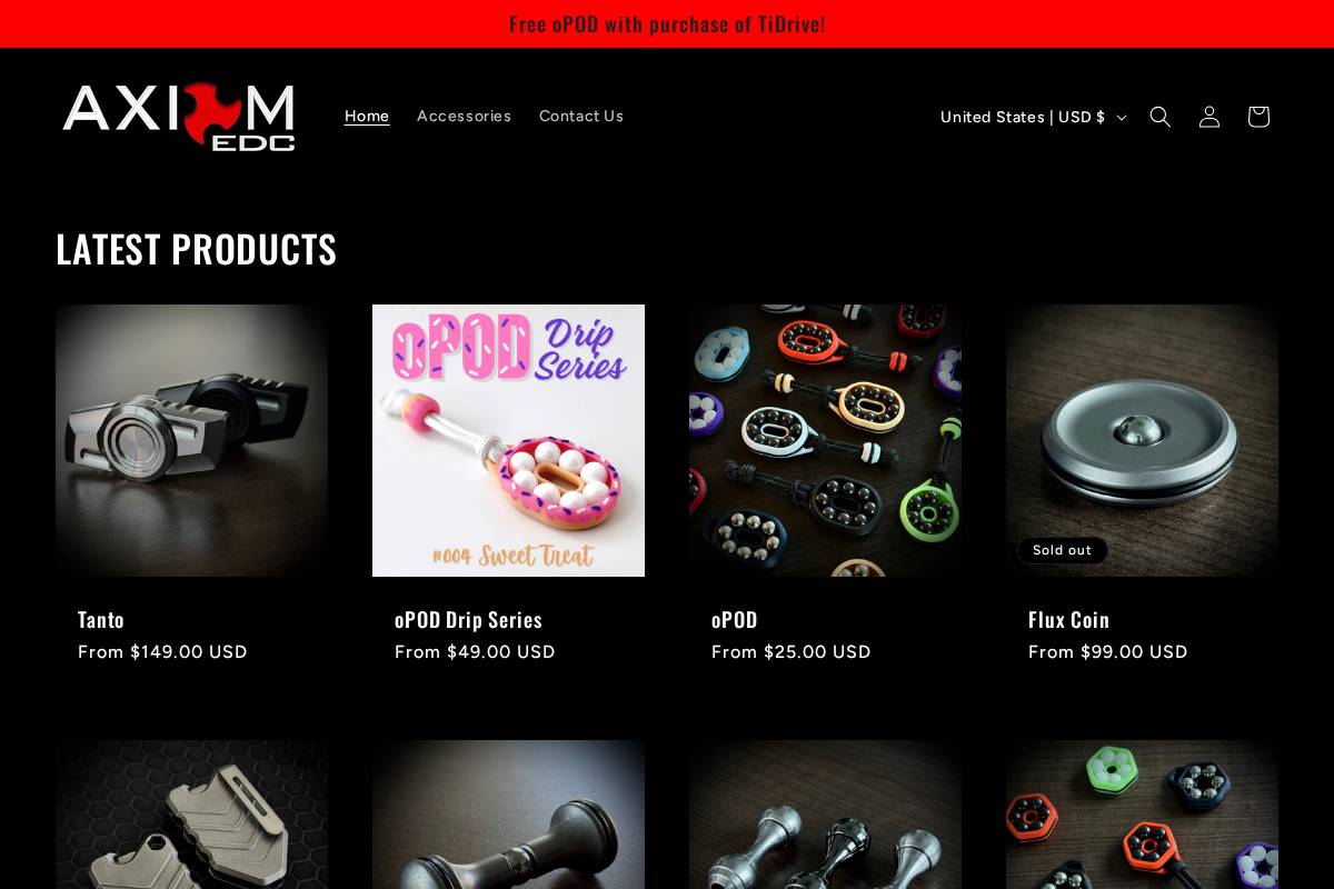 axiomedc.com homepage screenshot