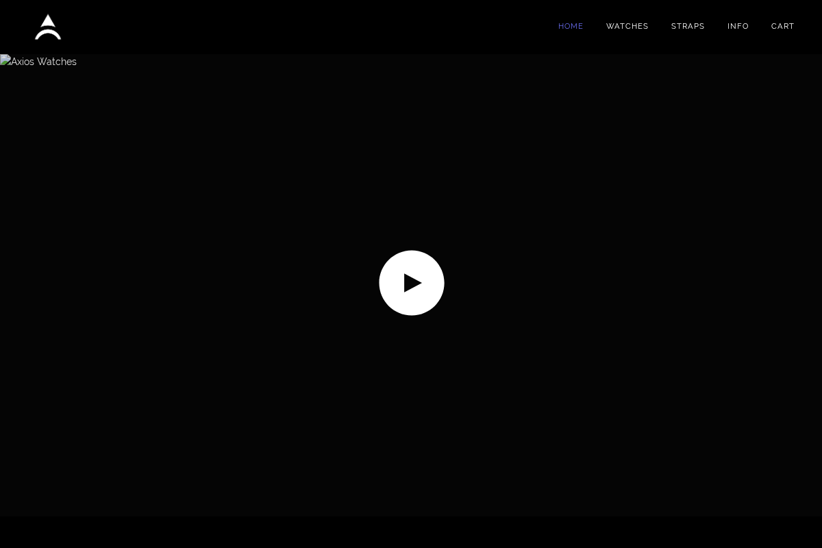 Axios Watches homepage screenshot