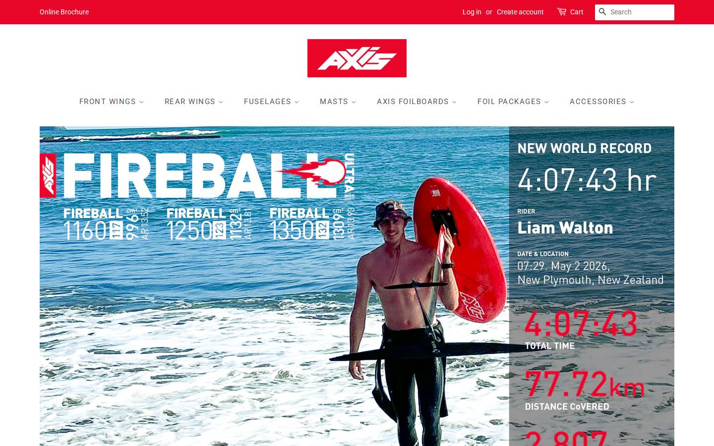 axisfoils.com homepage screenshot