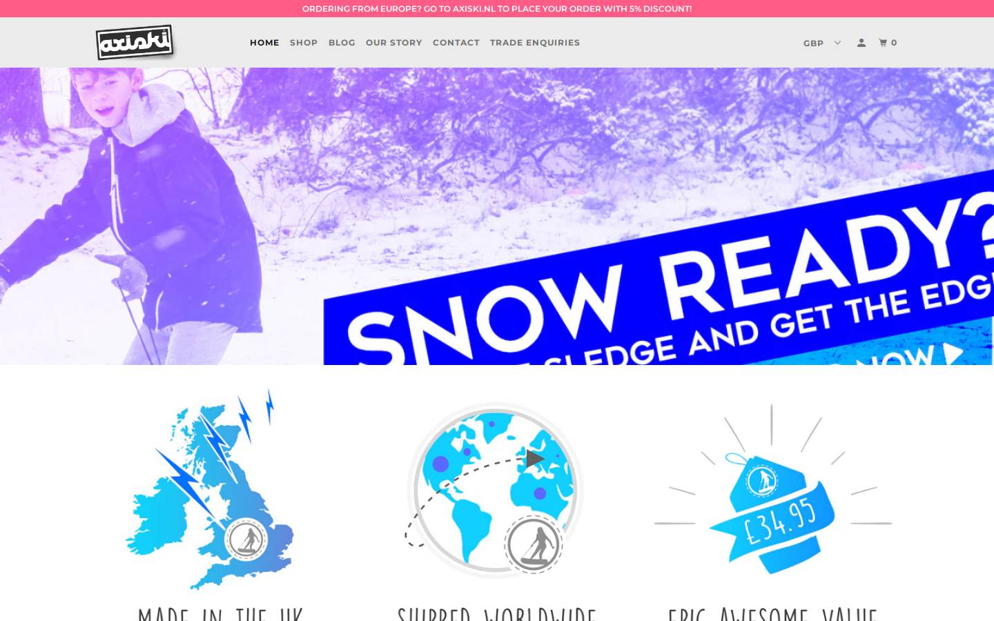axiski.com homepage screenshot