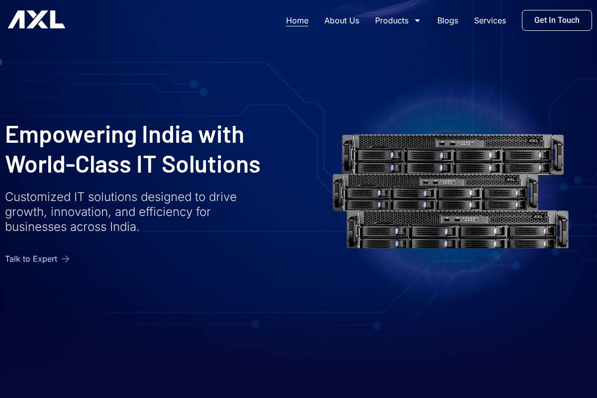 axlworld.com homepage screenshot