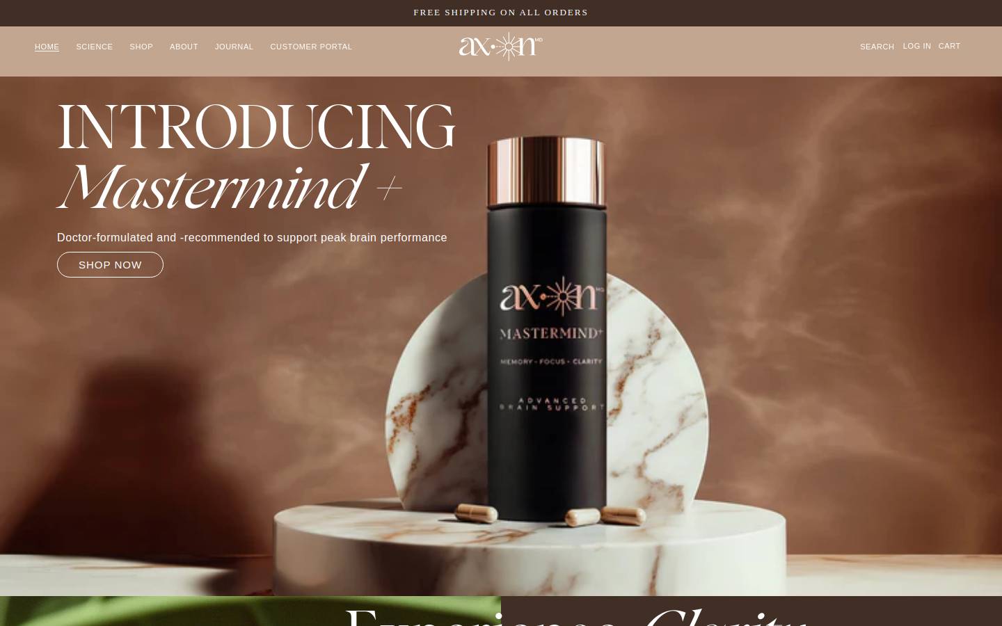 axonmd.com homepage screenshot