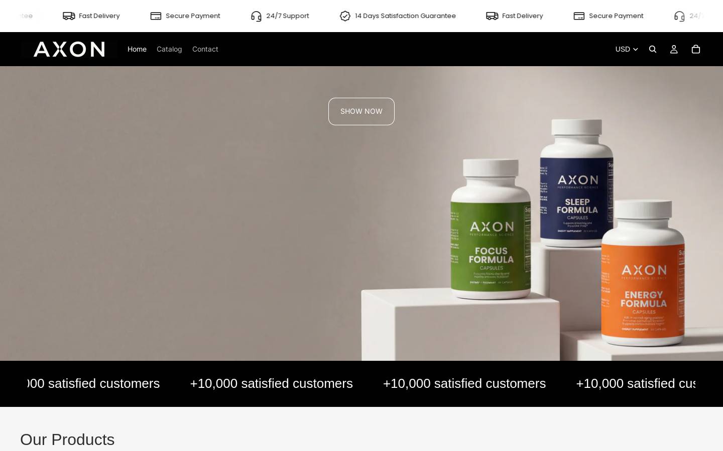 axonmode.com homepage screenshot