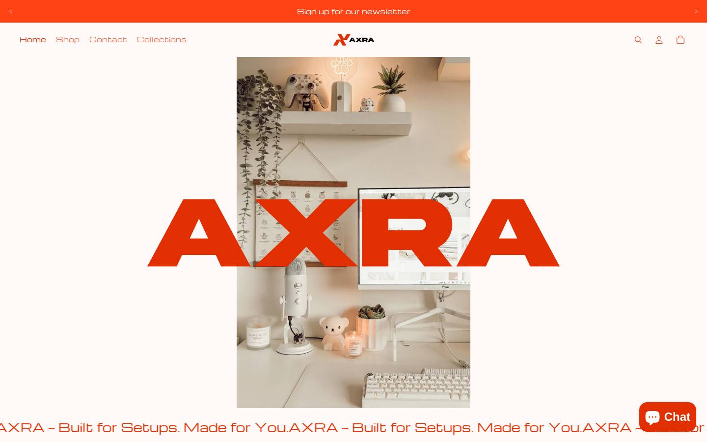 axra.in homepage screenshot