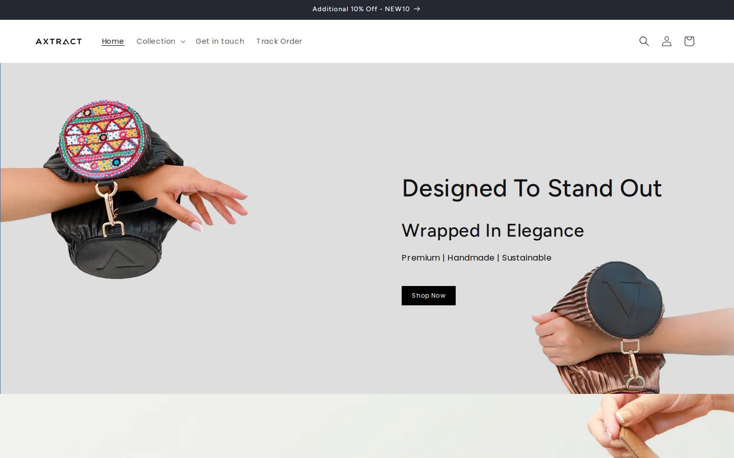 axtract.com homepage screenshot