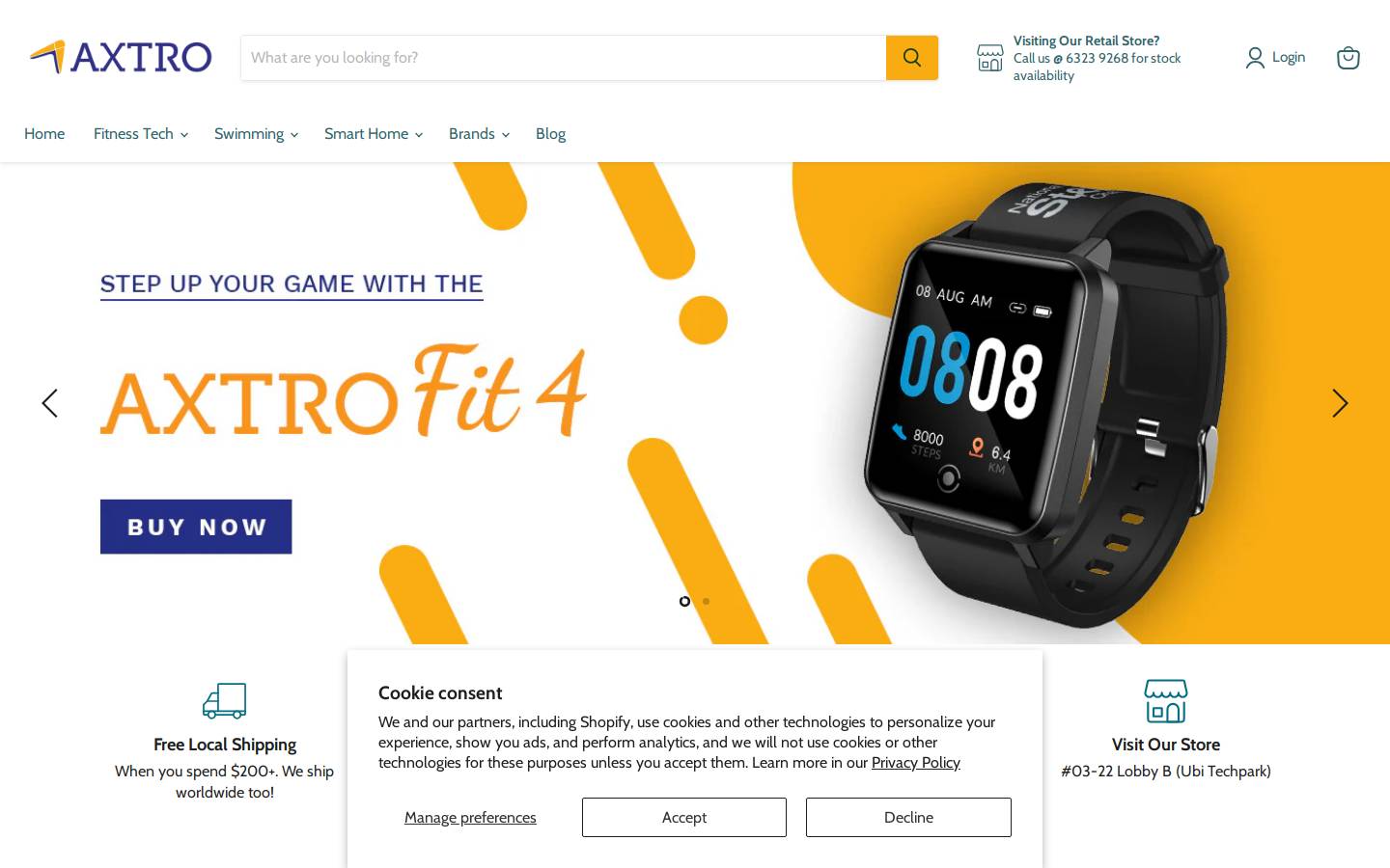 axtrofit.com homepage screenshot