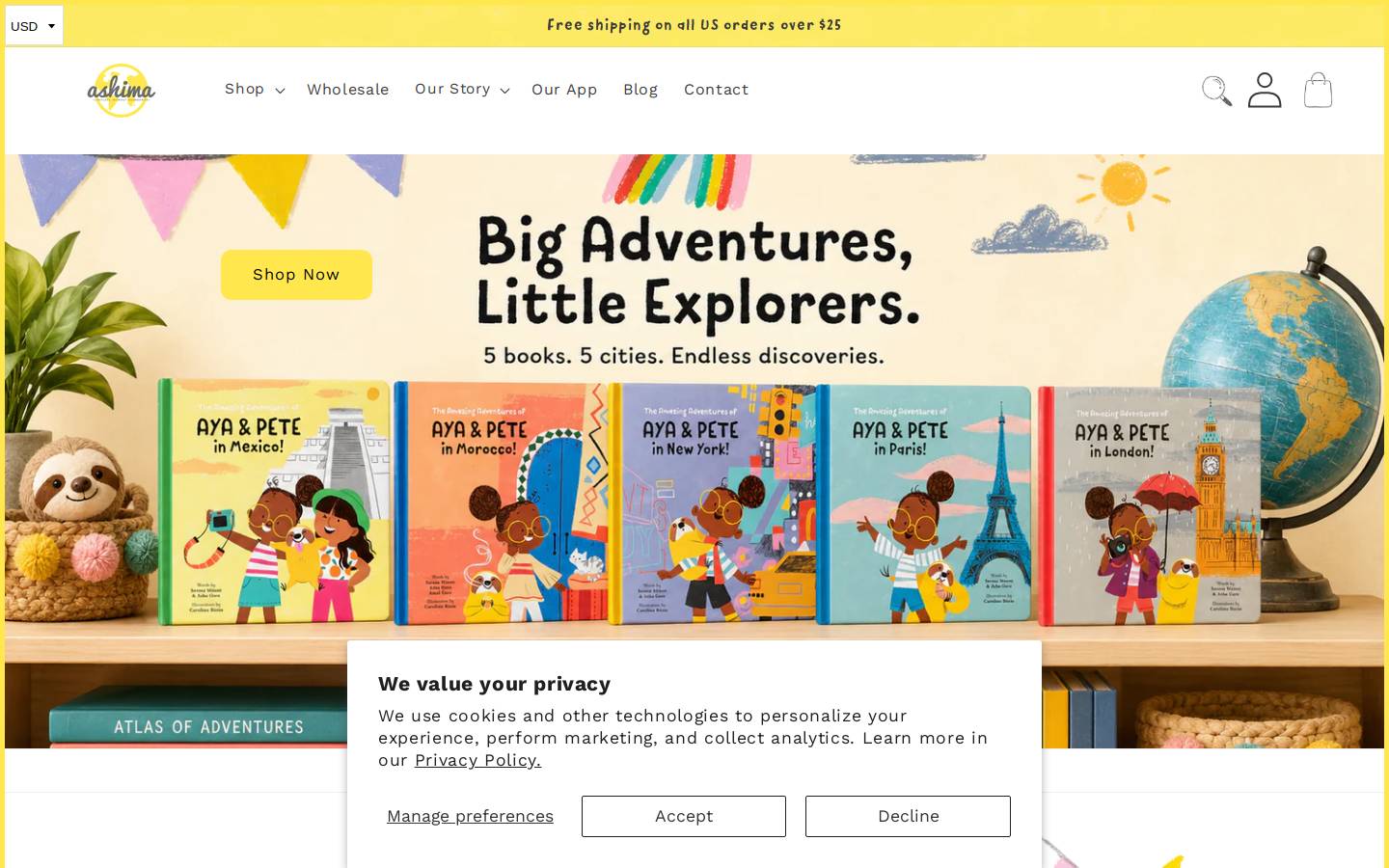 ayaandpete.com homepage screenshot